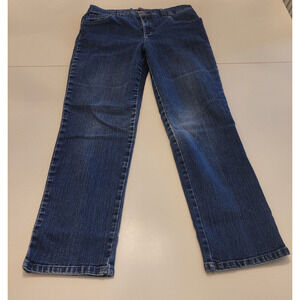 Gloria Vanderbilt Jeans Womens Size 8 Blue Denim Amanda Straight Dark Wash 28x27